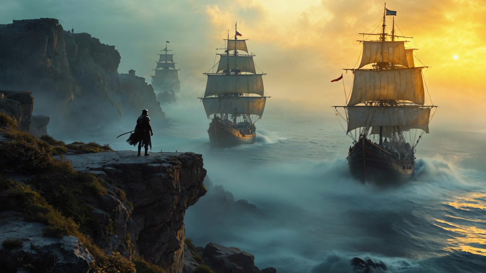 A frame from The Warrior Spirit